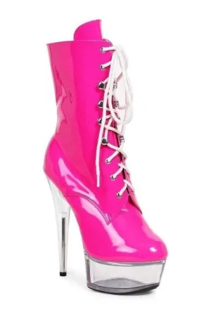 609-DIANA Ankle Boots  | Fuchsia Patent
