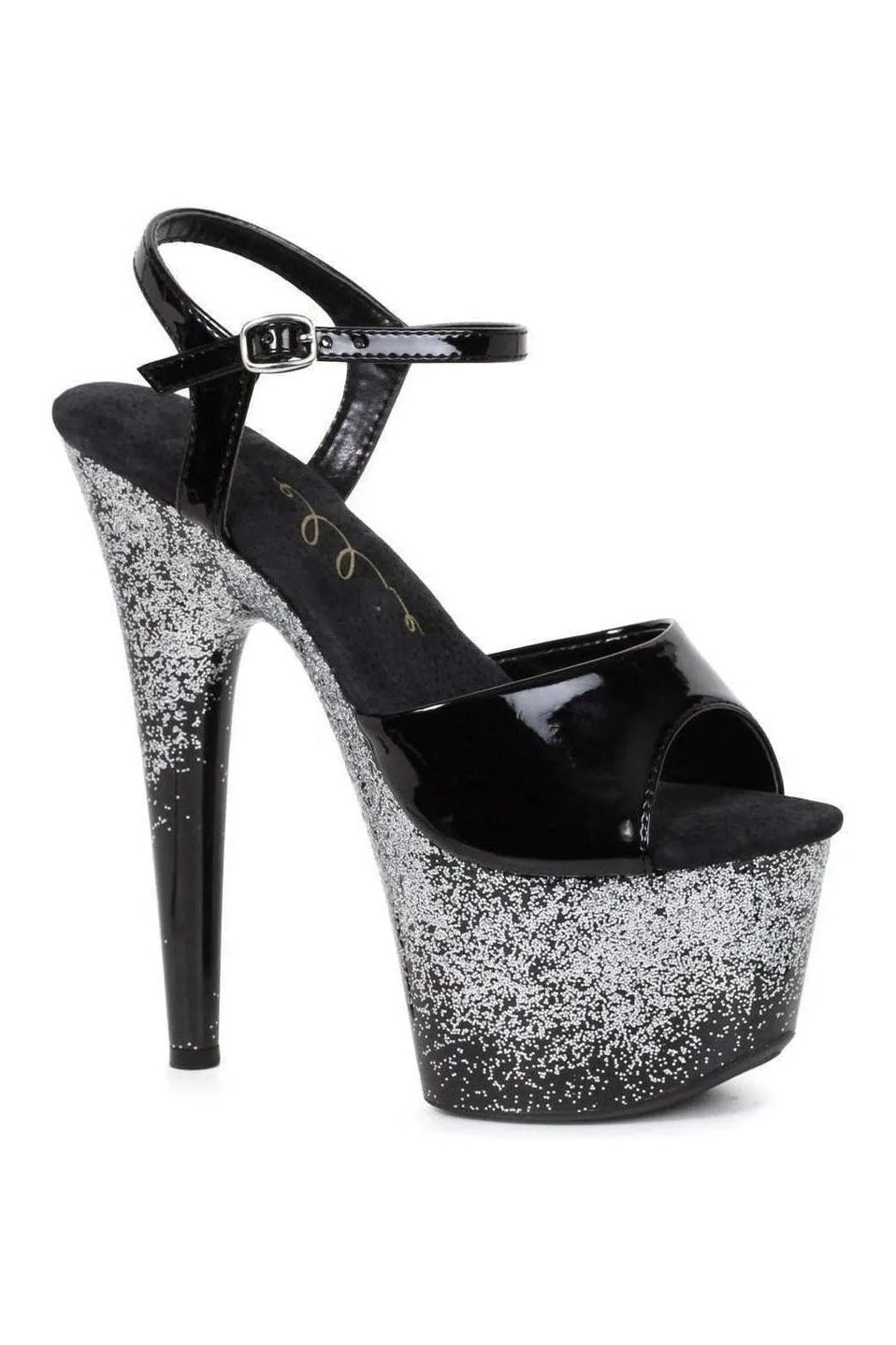 709-CARI Platform Sandal | Clear Vinyl