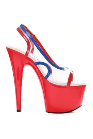 709-LEONA Platform Sandal  | Multi-Color Vinyl