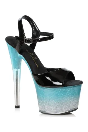709-MIRANDA Sandal | Turquoise Faux Leather