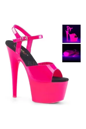 ADORE-709UV Platform Sandal  | Fuschia Patent