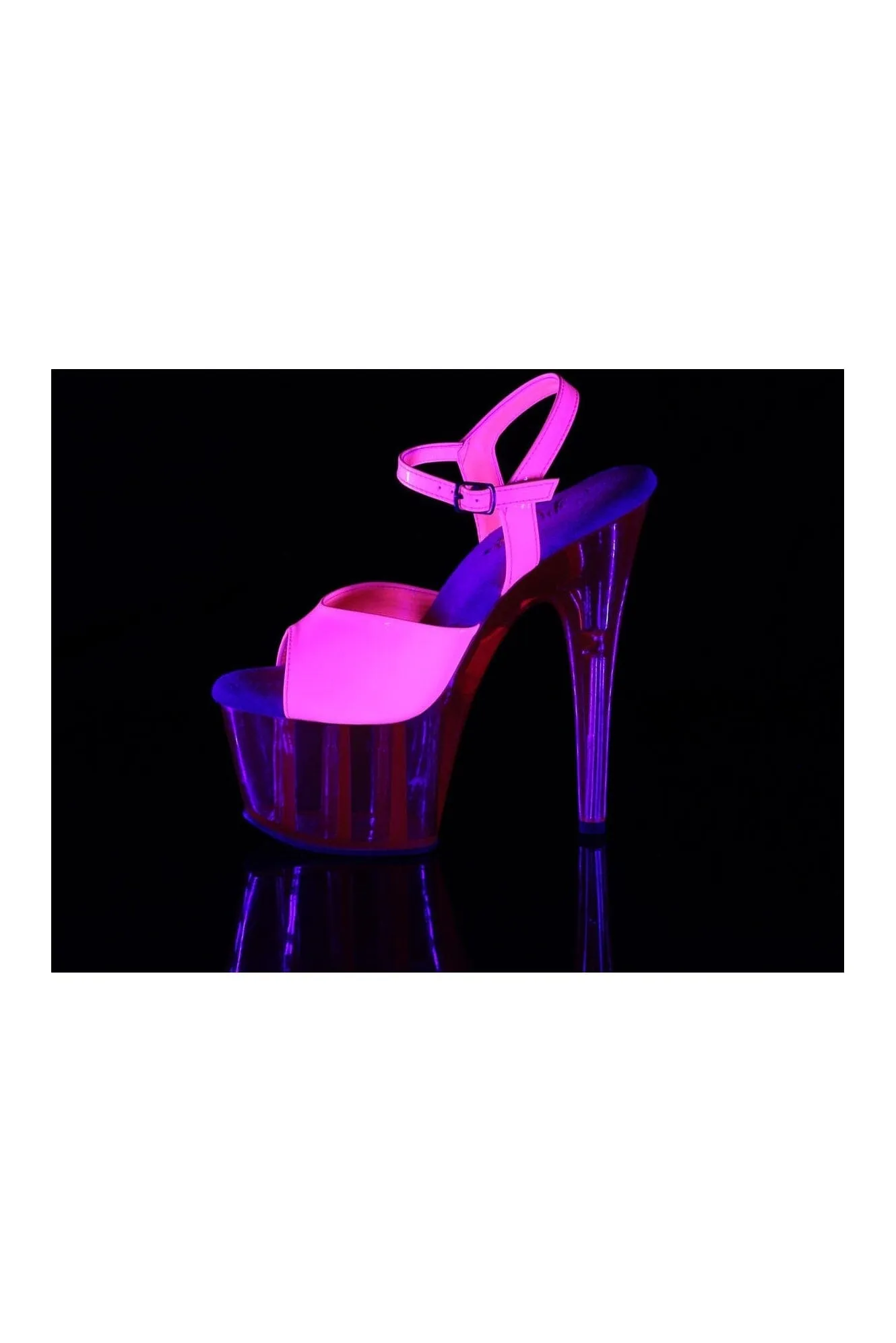 ADORE-709UVT Fuchsia Patent Sandal