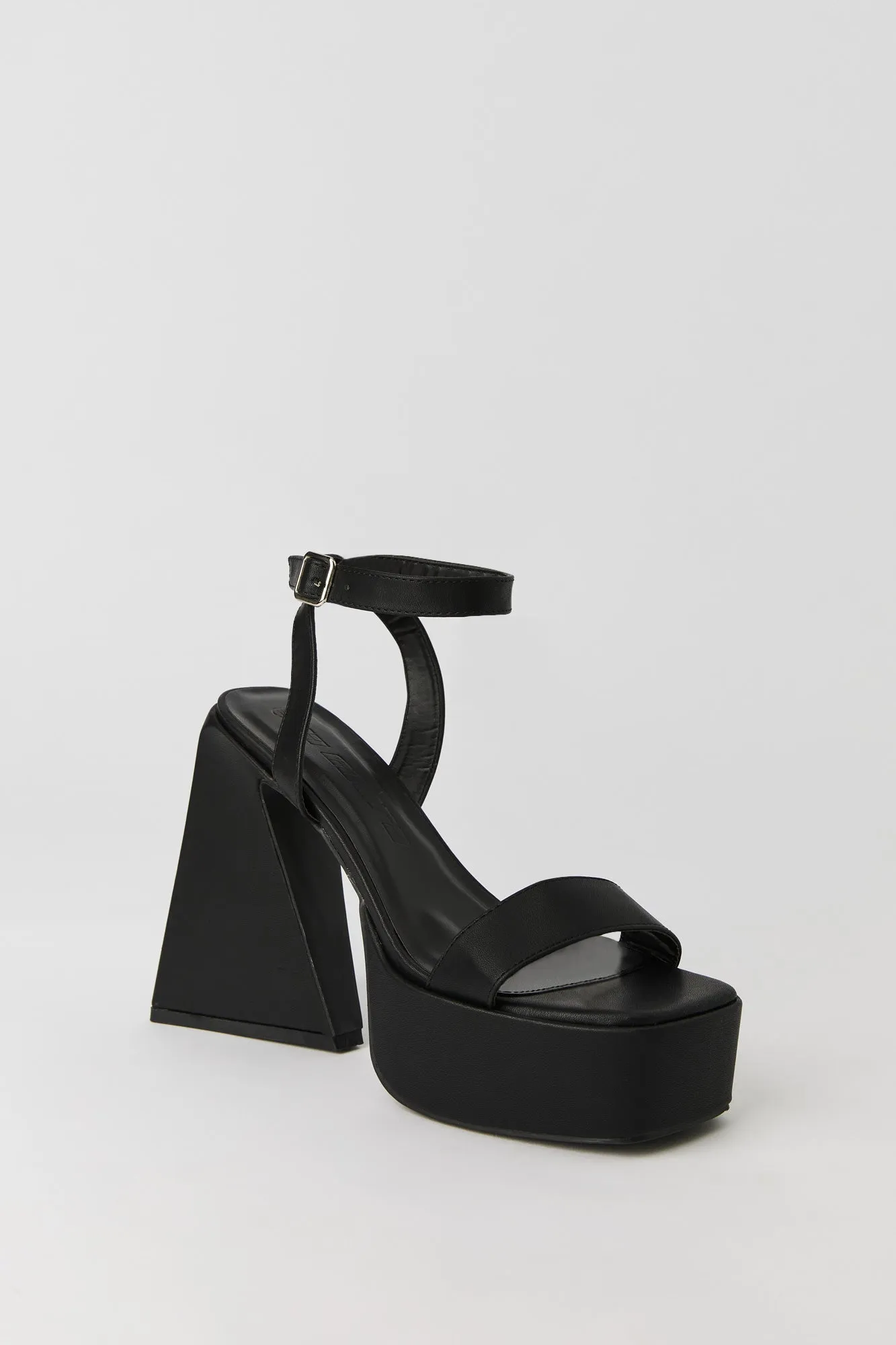 Ankle Strap Platform Heeled Sandal