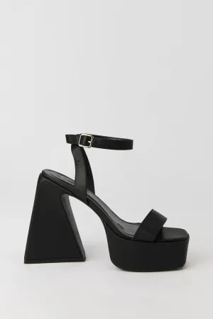 Ankle Strap Platform Heeled Sandal