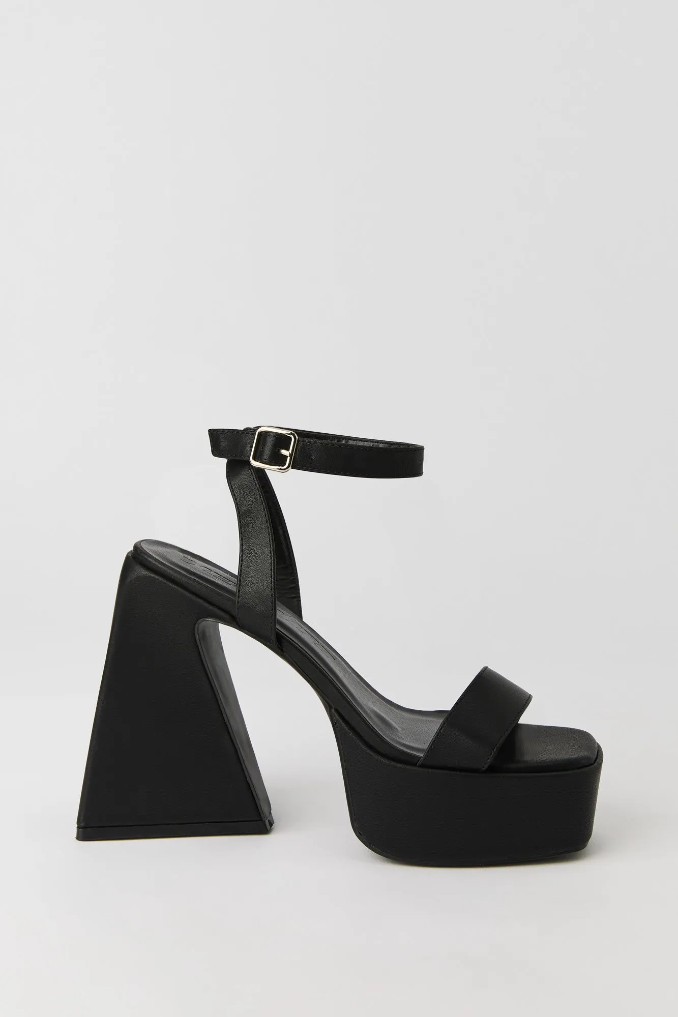 Ankle Strap Platform Heeled Sandal