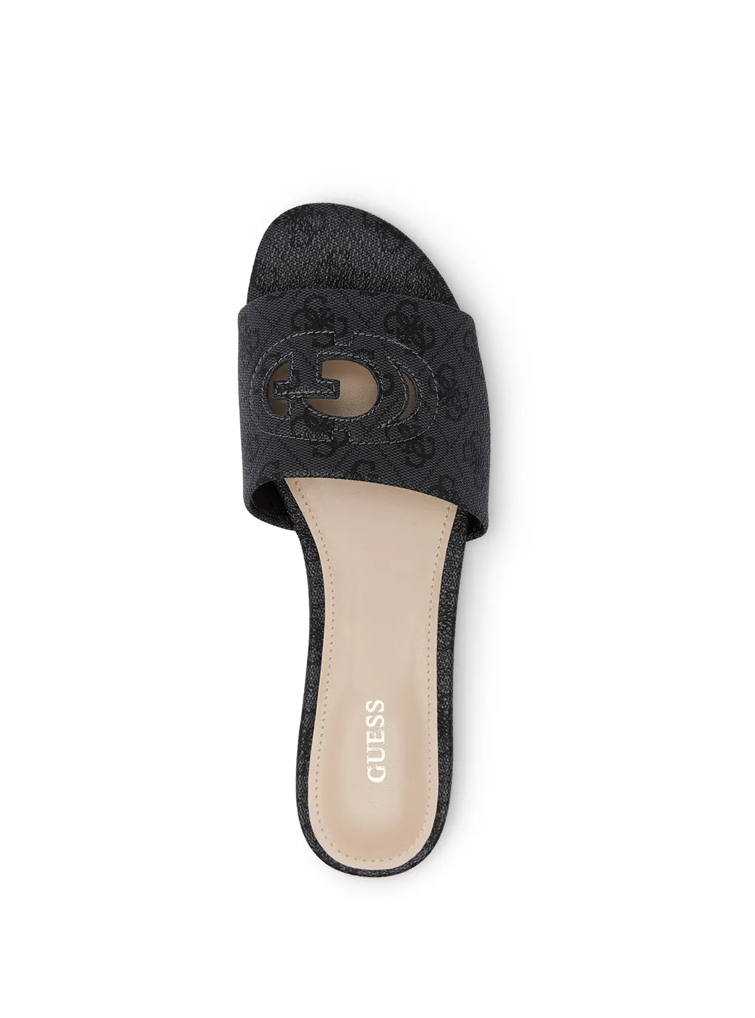 Black Tashia Cutout Logo Slides