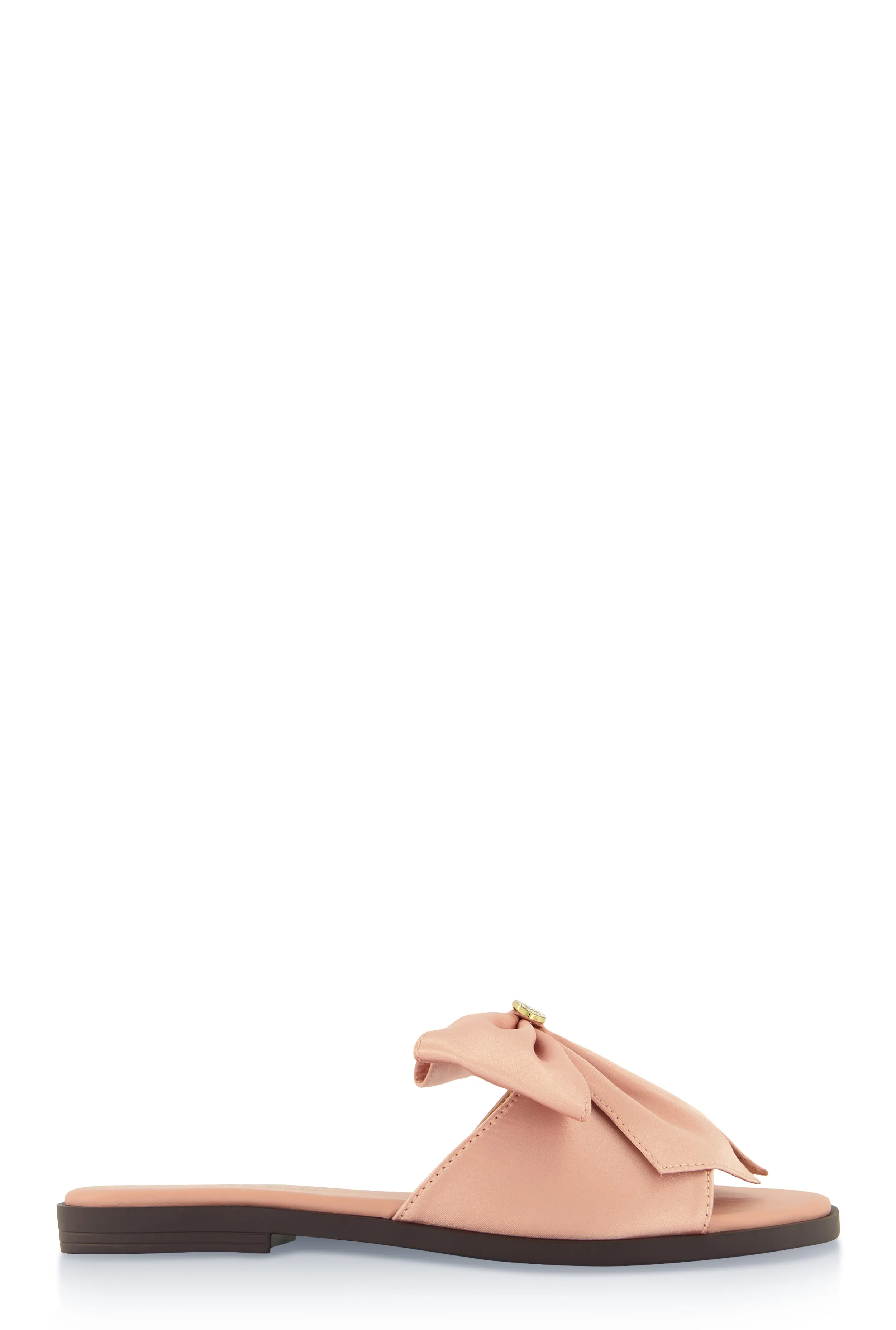 Bow Band Open Toe Slide Sandals