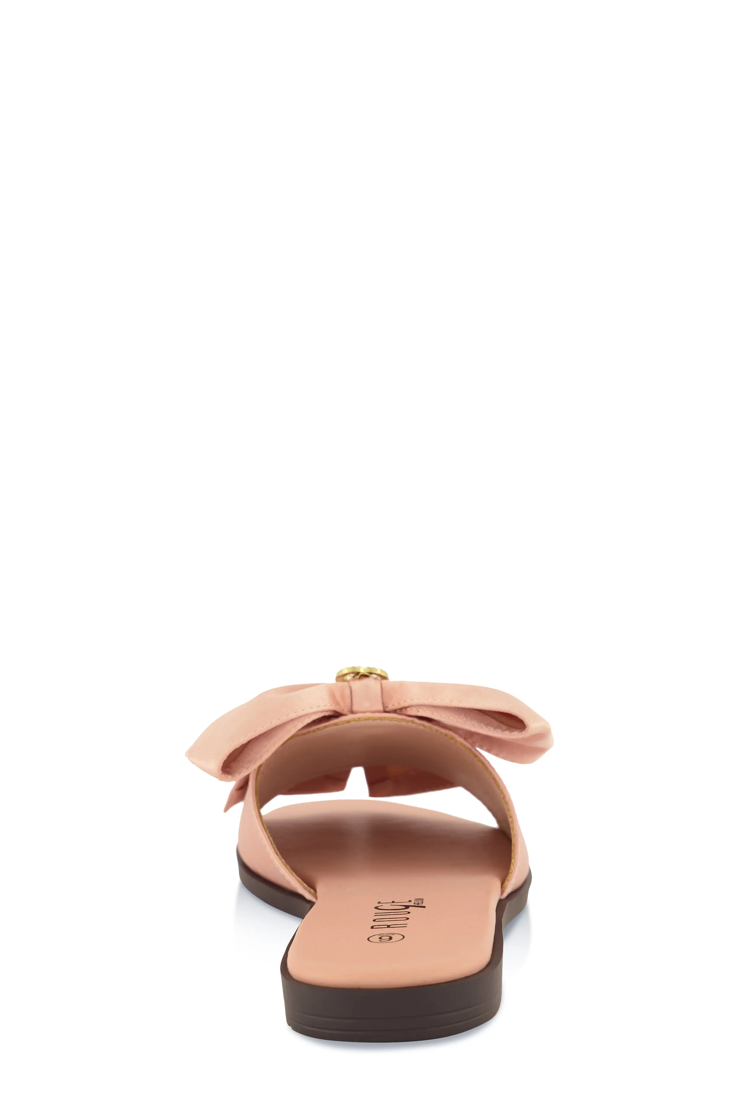Bow Band Open Toe Slide Sandals