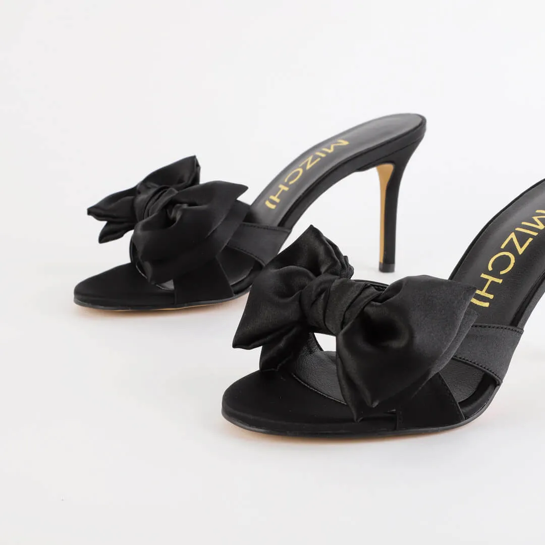 CANDRA - satin big bow mule