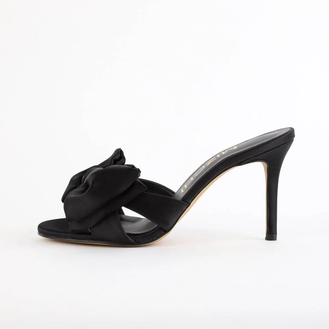 CANDRA - satin big bow mule