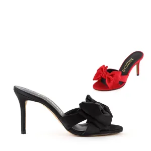 CANDRA - satin big bow mule