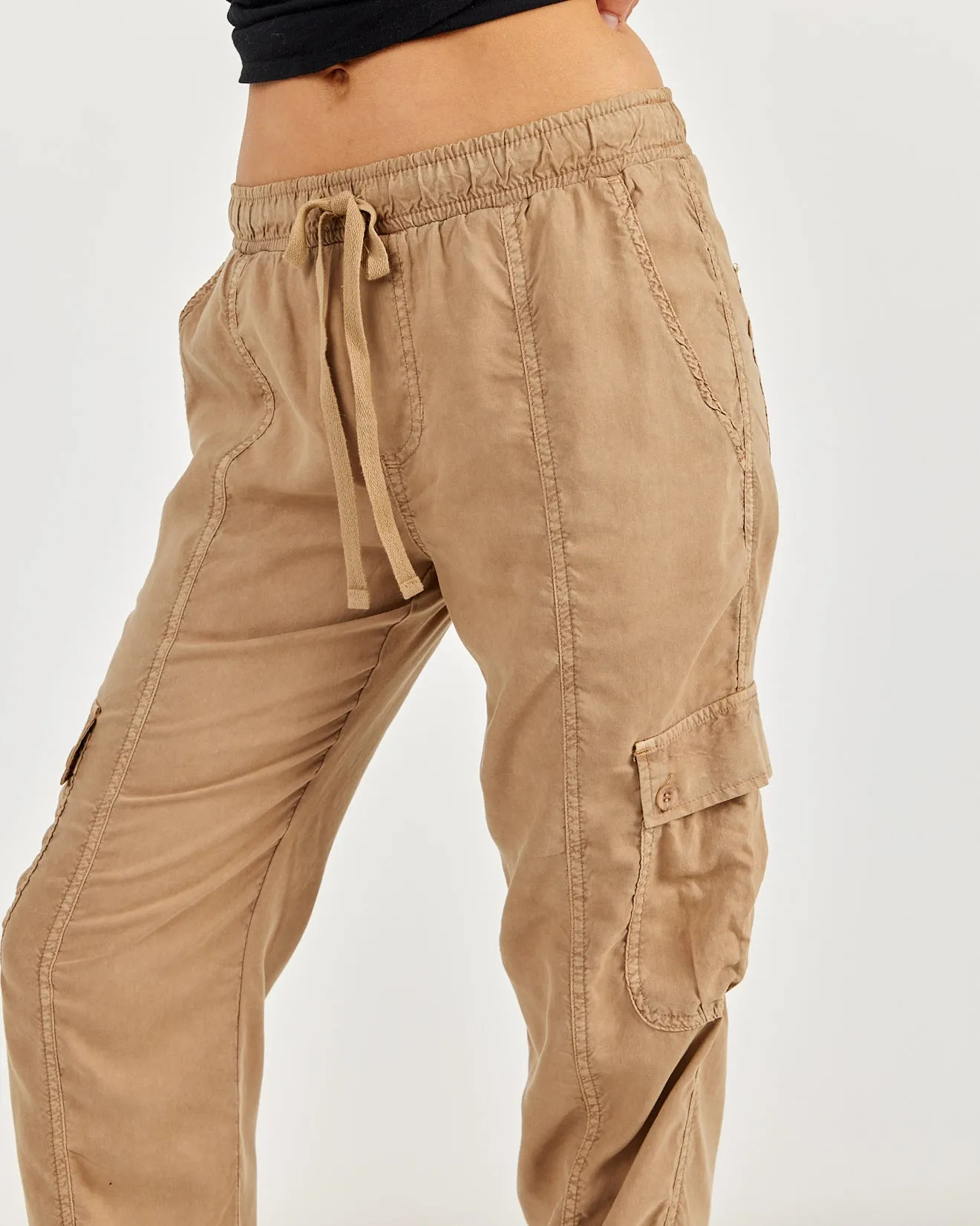 Cargo Track Pants - Safari Sand