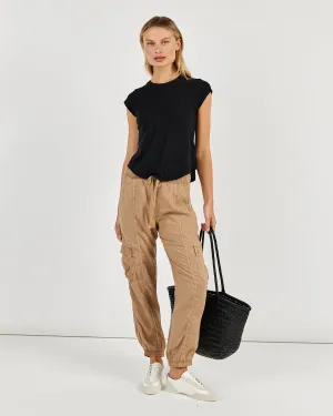 Cargo Track Pants - Safari Sand