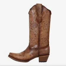 Circle G by Corral Ladies Western Embroidery Brown Boots L2038