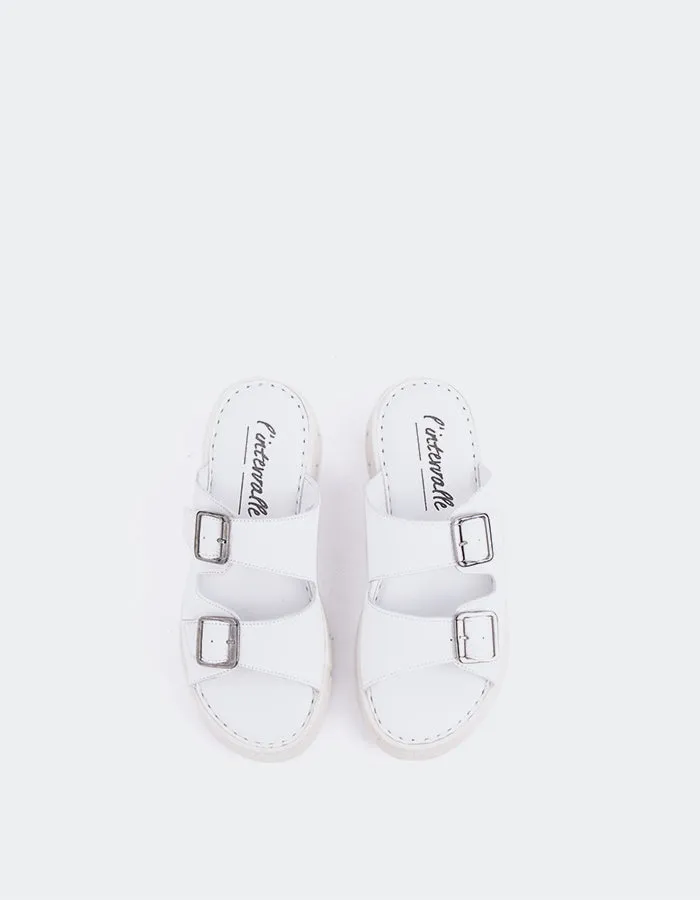 Corsham White Leather