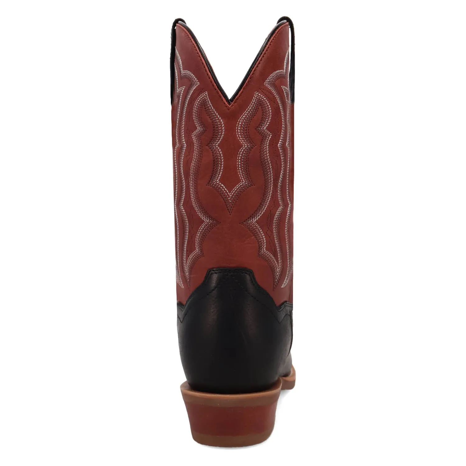 Dan Post Mens Creed Black/Red Leather Cowboy Boots 10 EW