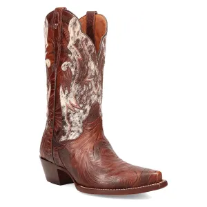 Dan Post Womens Andrinna Brown Hair-On Leather Cowboy Boots 6 M