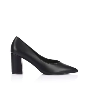 Elliot Block Heel Pumps - Black