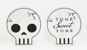 Fall Skull Reversible Sign