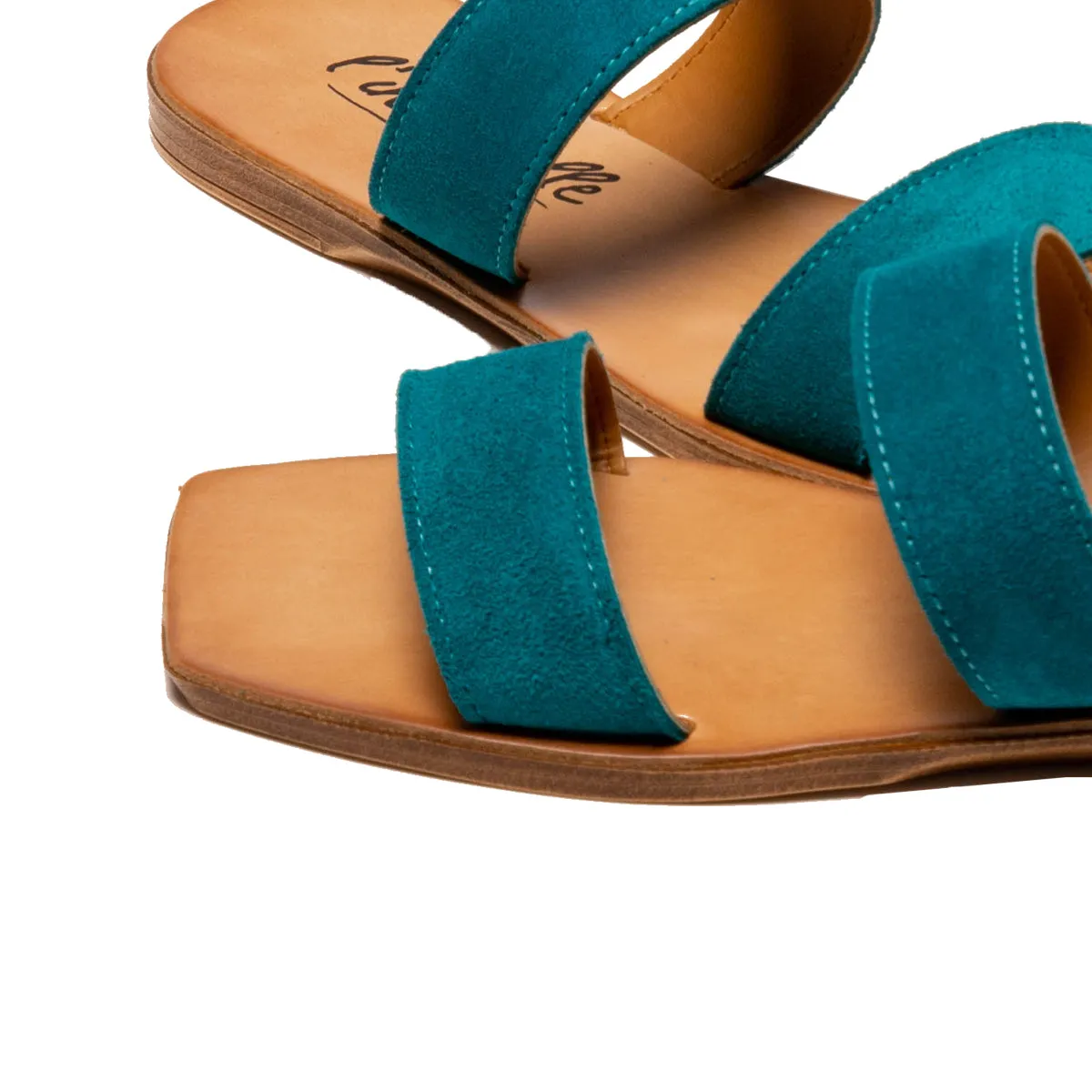 Fayola Turquoise Suede