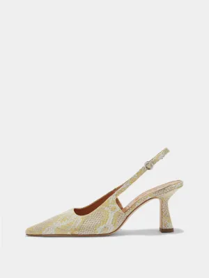 Fernanda Leather Slingback Pumps