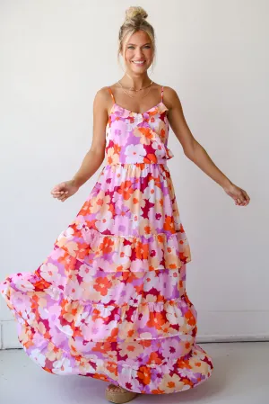 FINAL SALE - Proof Of Perfection Lavender Floral Maxi Dress