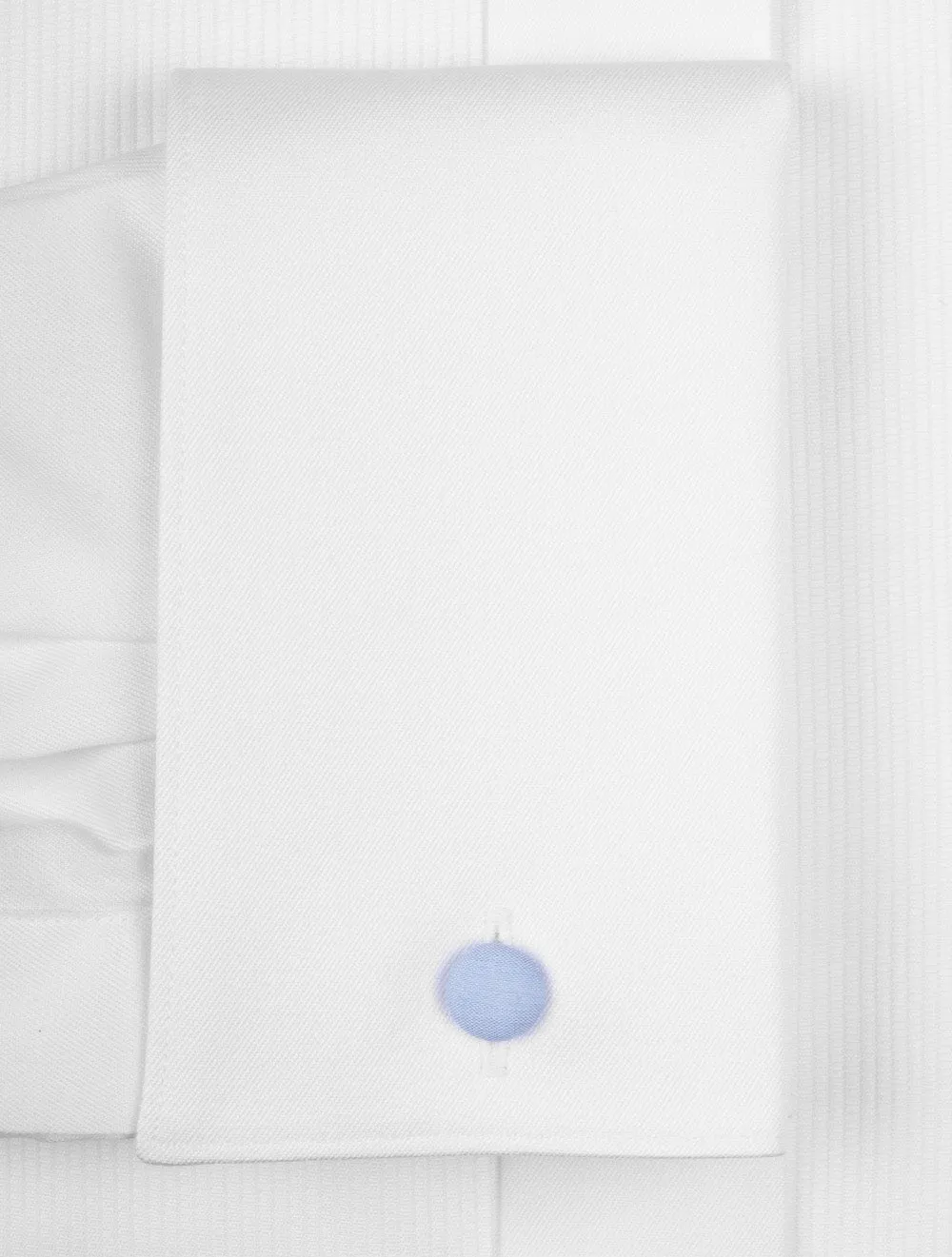Fine Plisse Bib Contemporary Fit Dress Shirt White