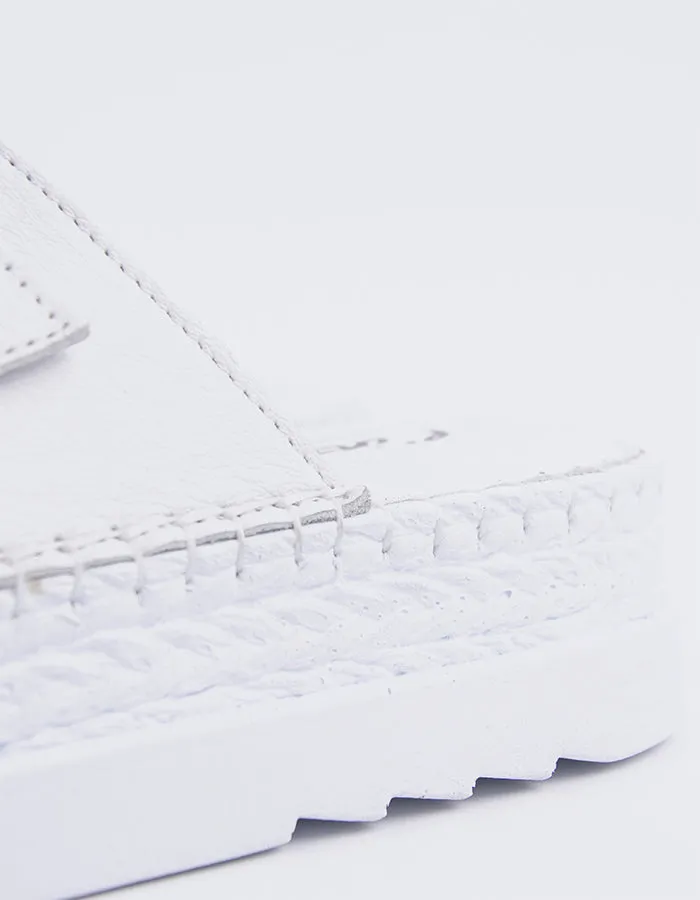 Fitzroy White Leather