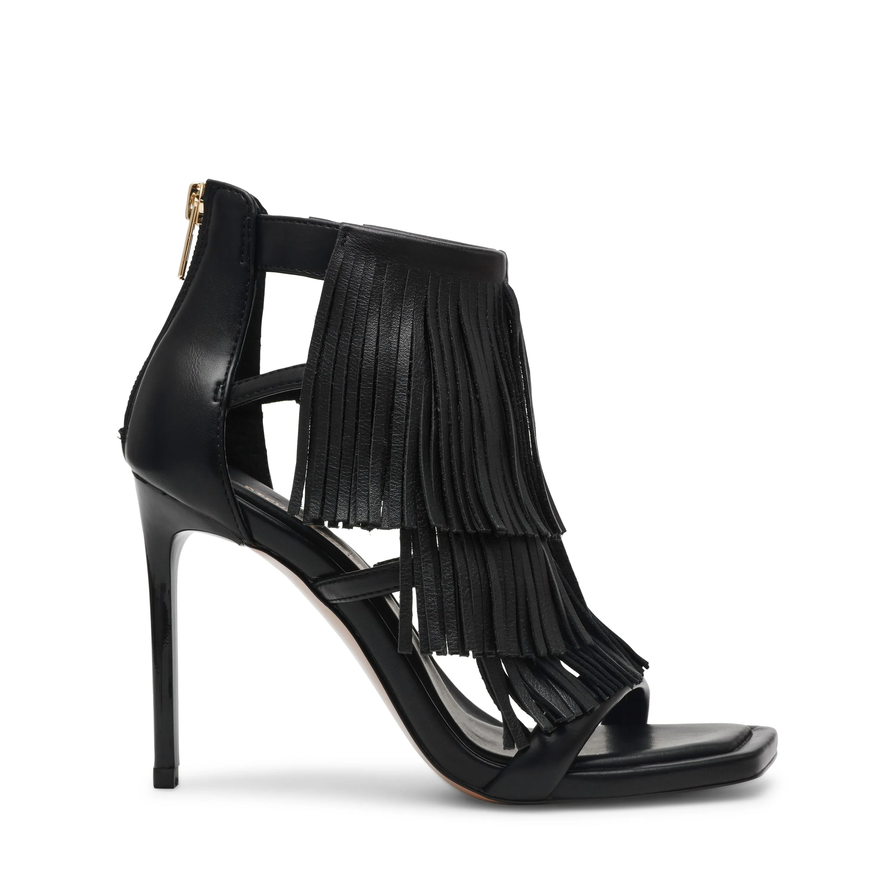 Fringzy Sandal BLACK LEATHER