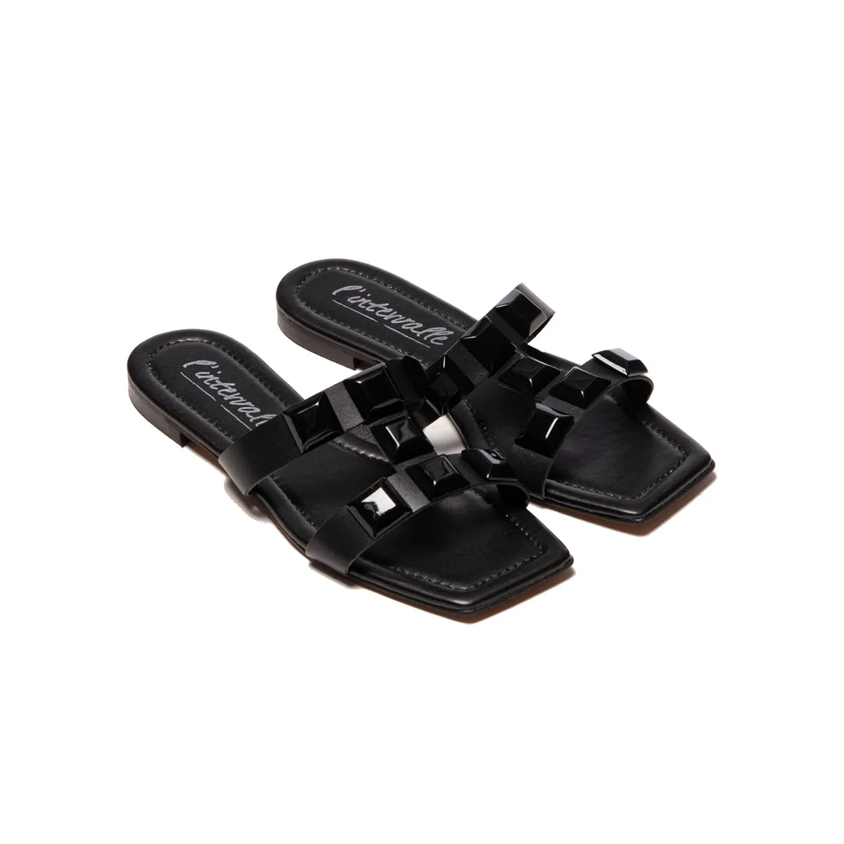 Galia Black Leather