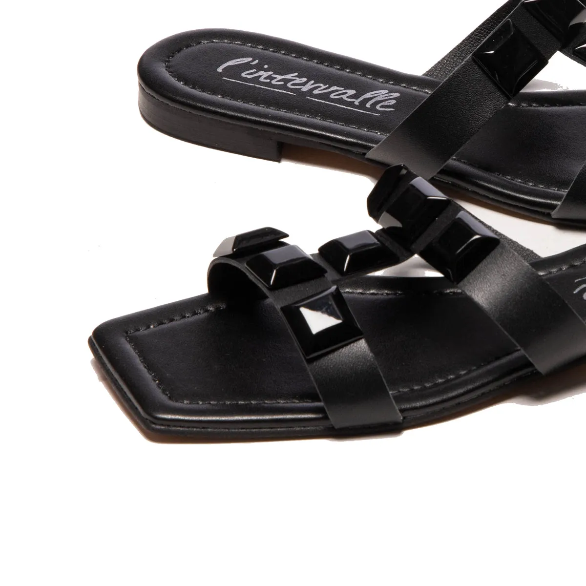Galia Black Leather