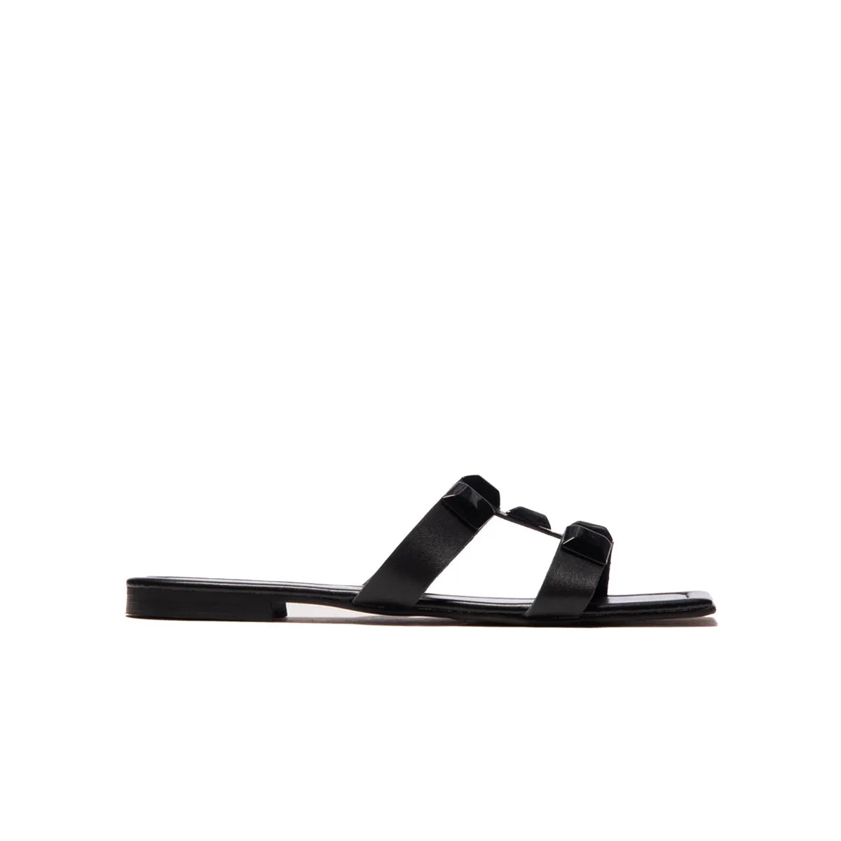 Galia Black Leather