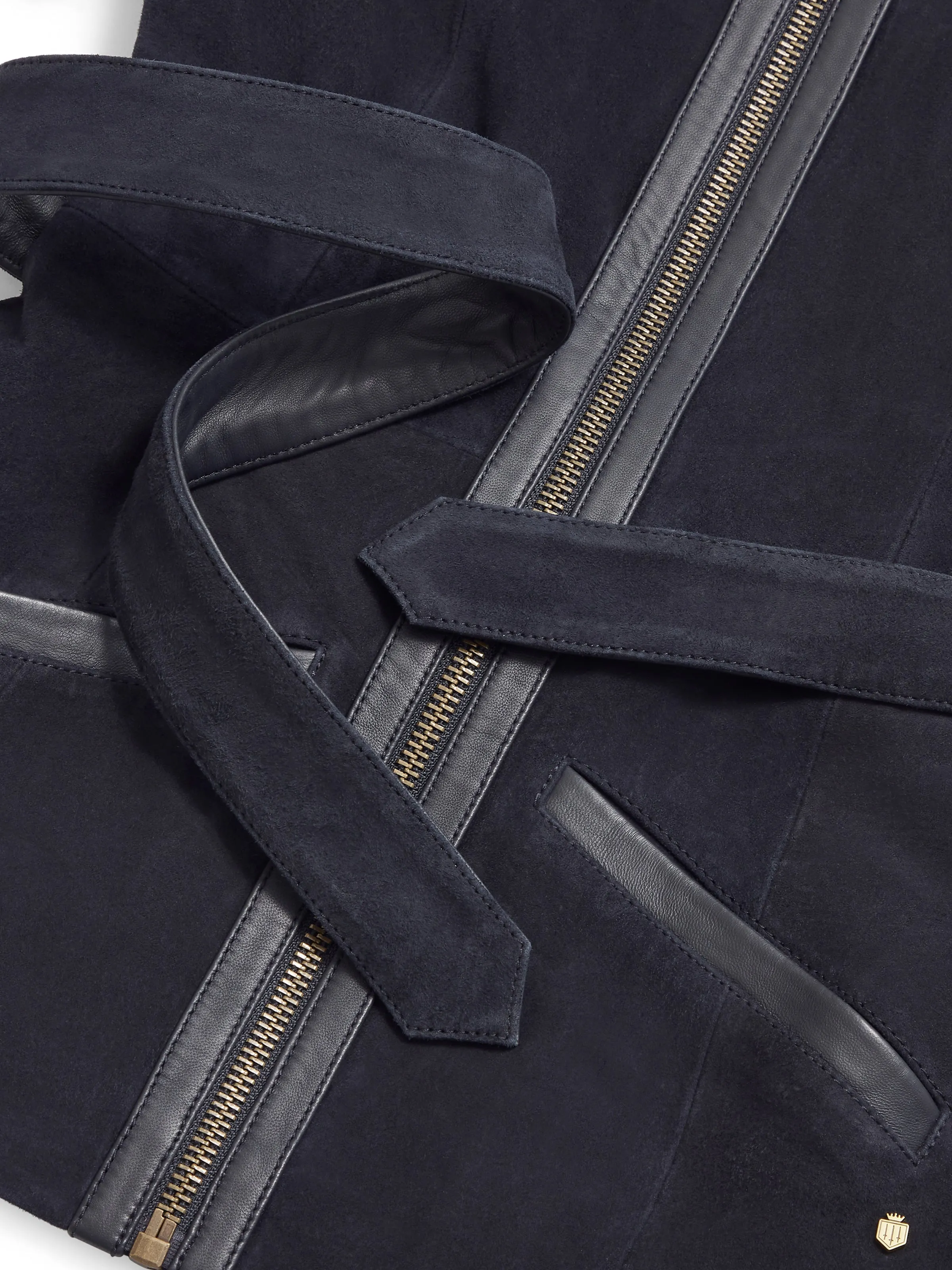 Gina - Navy Suede