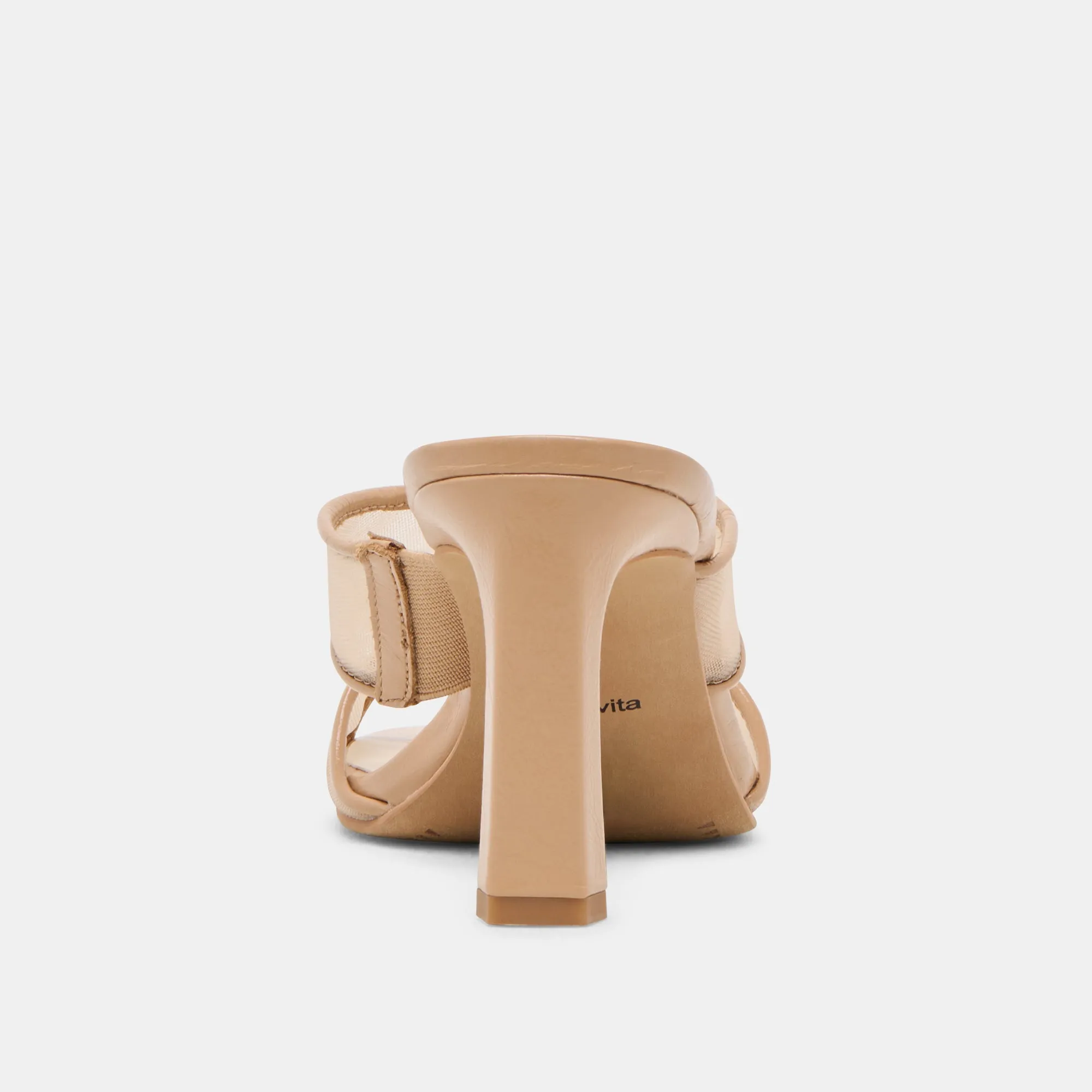 GITEL WIDE HEELS LIGHT TAN MESH