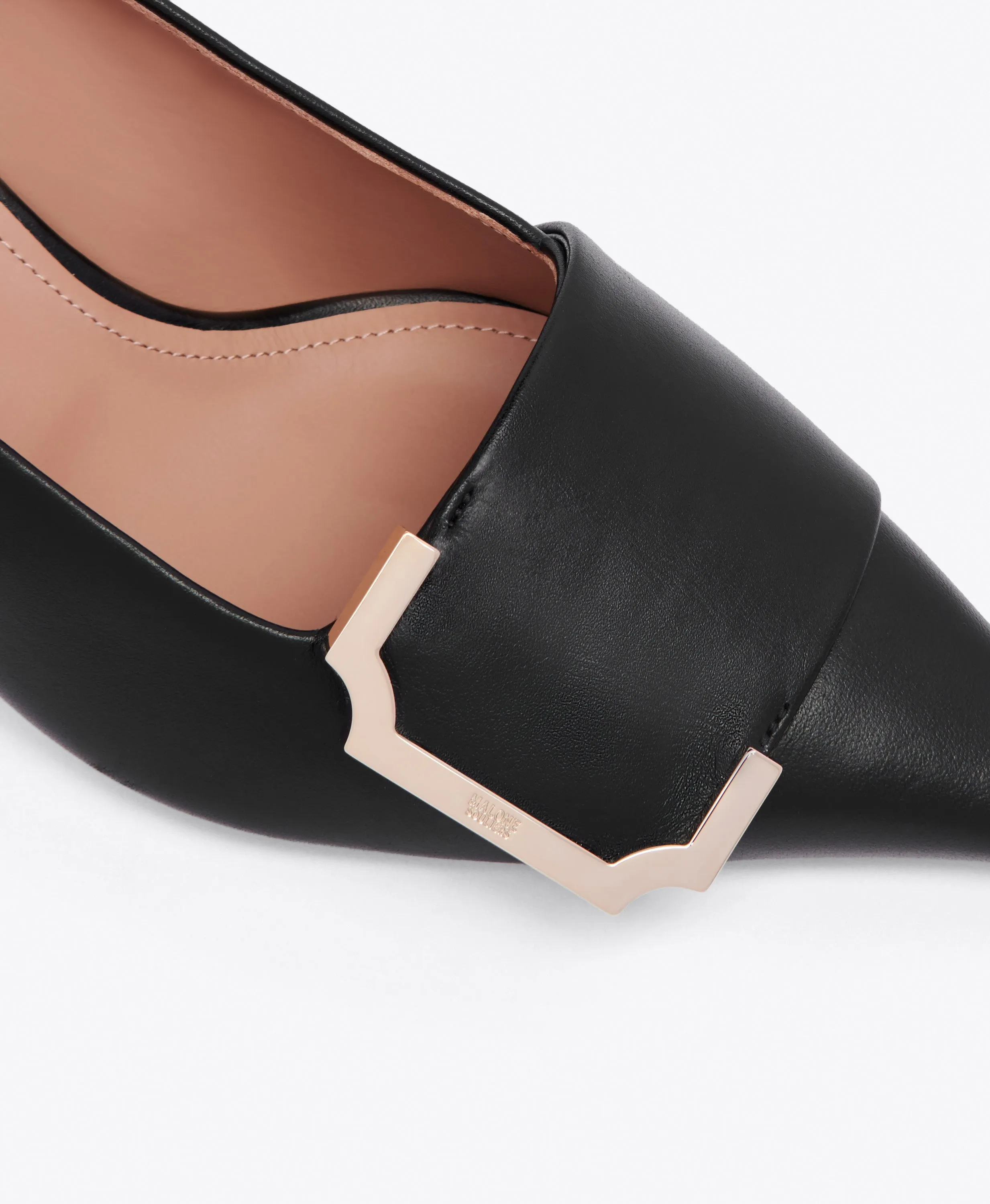 Hayes 45 Black Leather Pumps