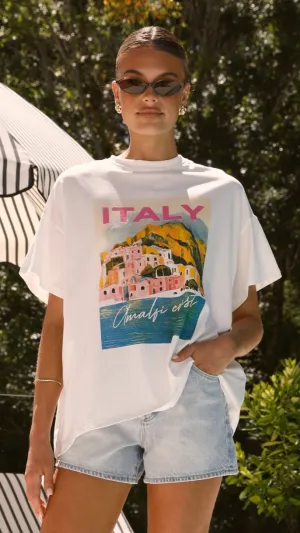 Italy Tee - White