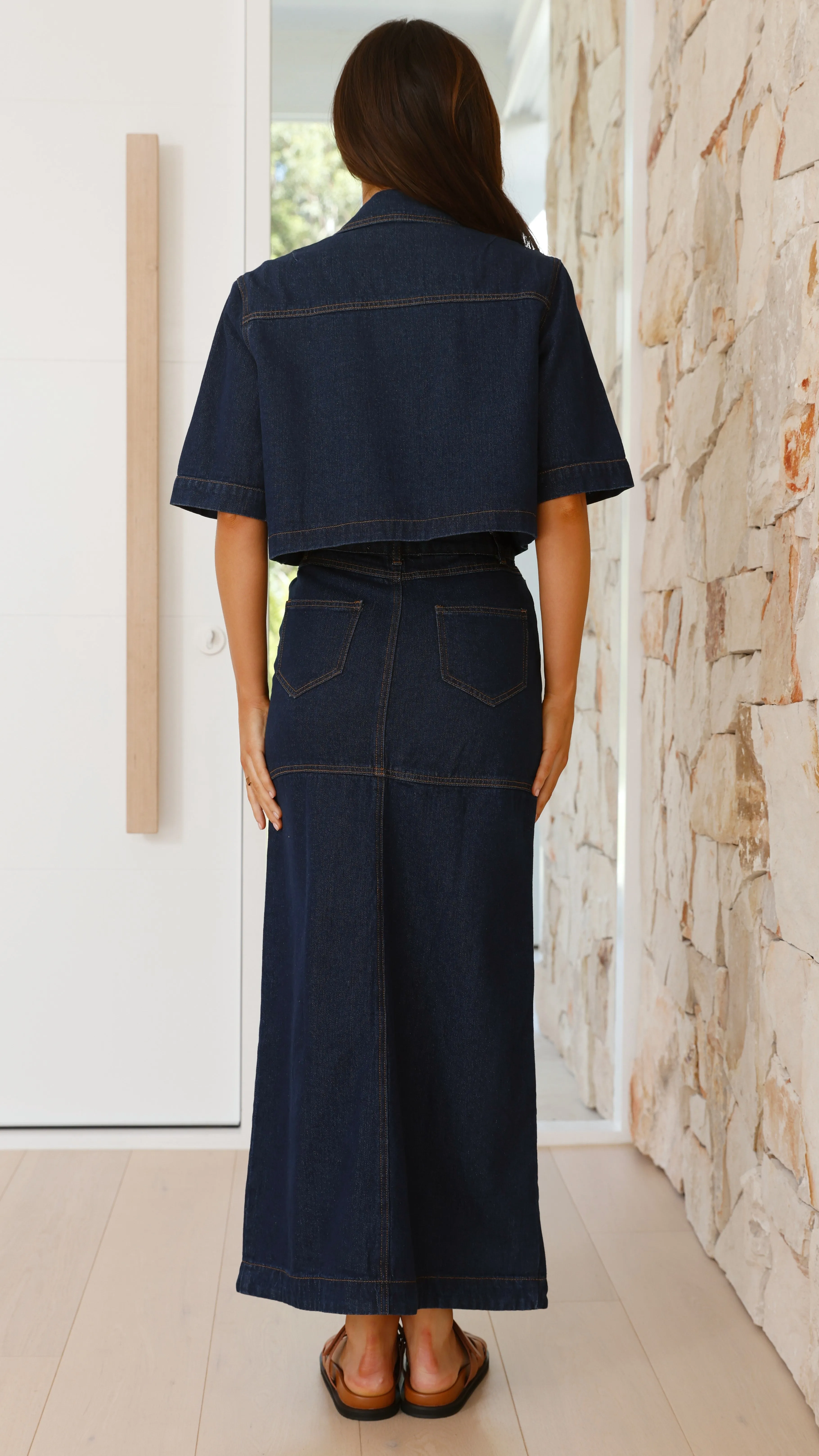 Kaili Maxi Skirt - Indigo Denim