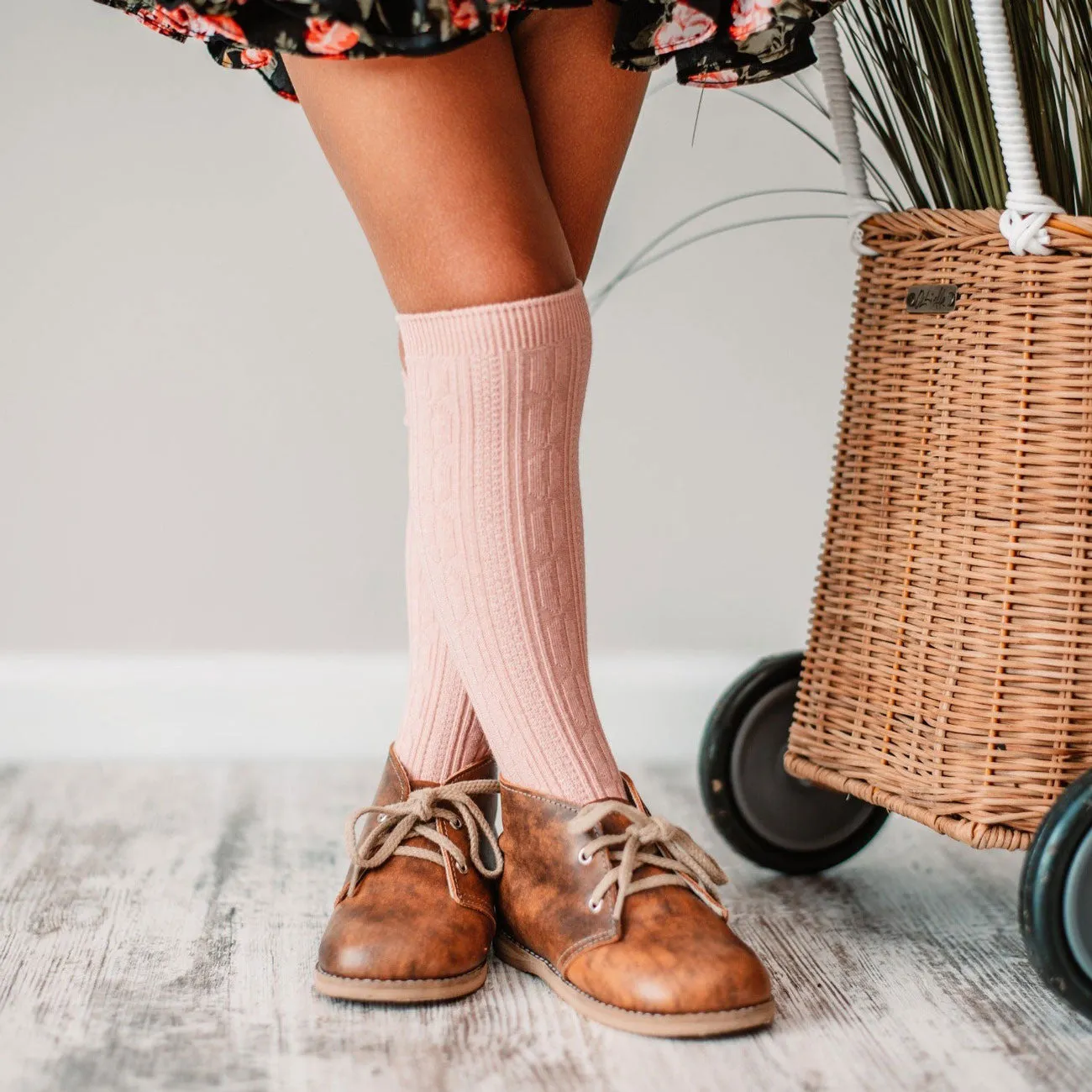 Knee High Socks - Blush