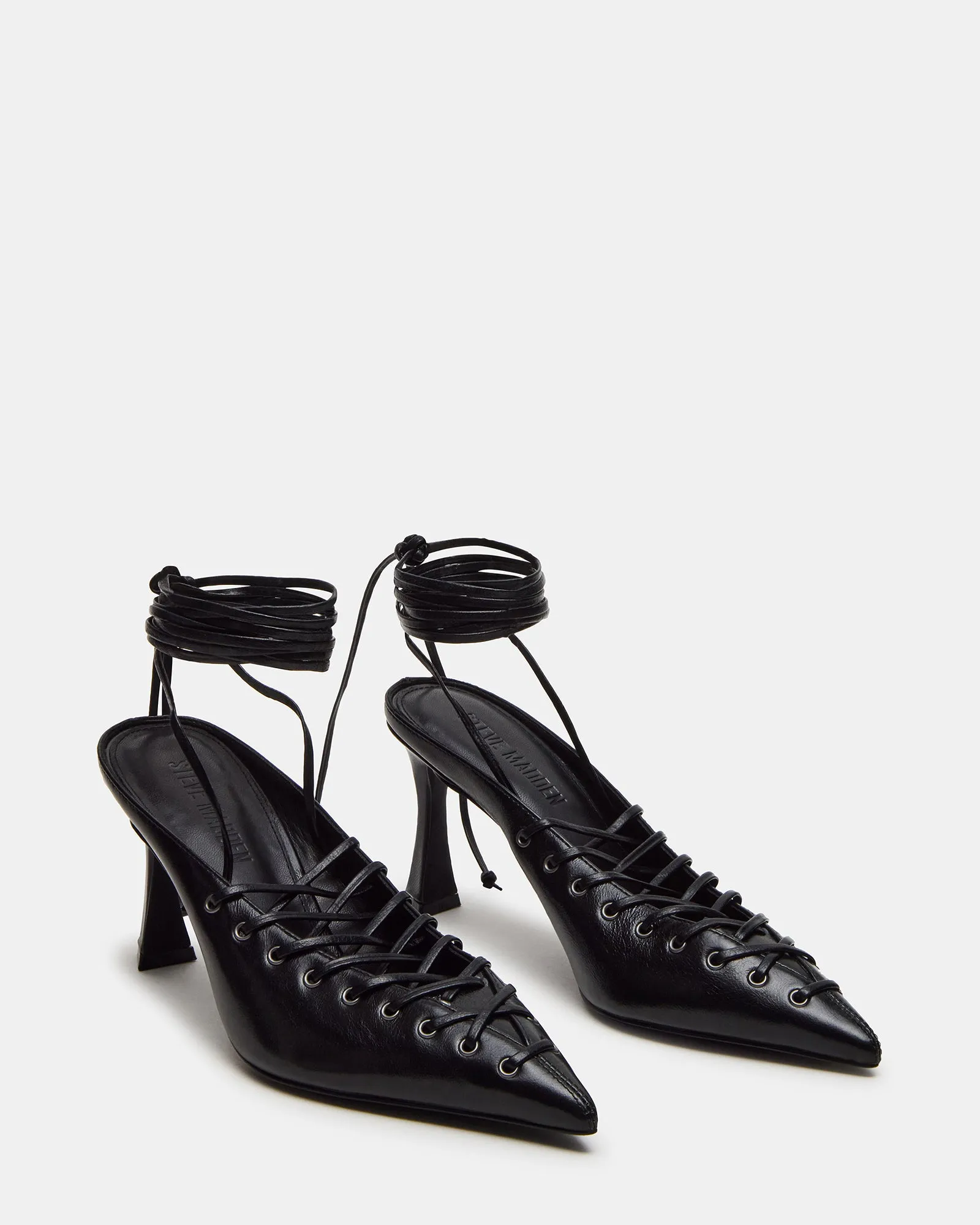 LACELLE BLACK LEATHER