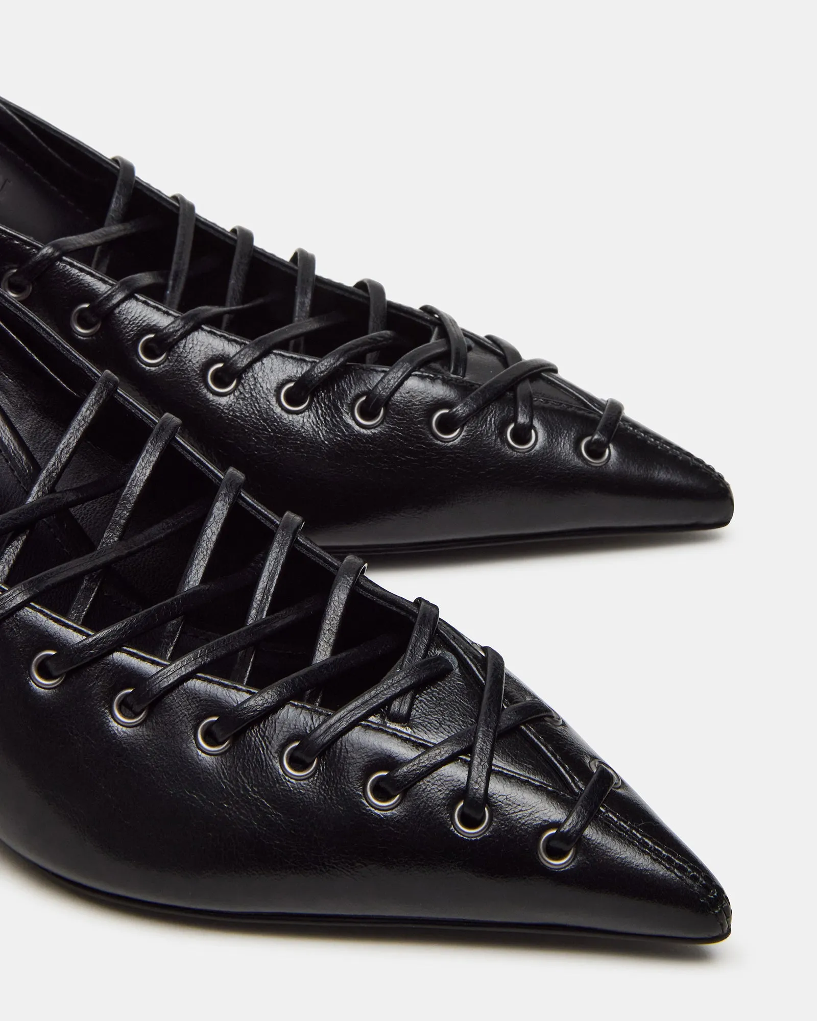 LACELLE BLACK LEATHER