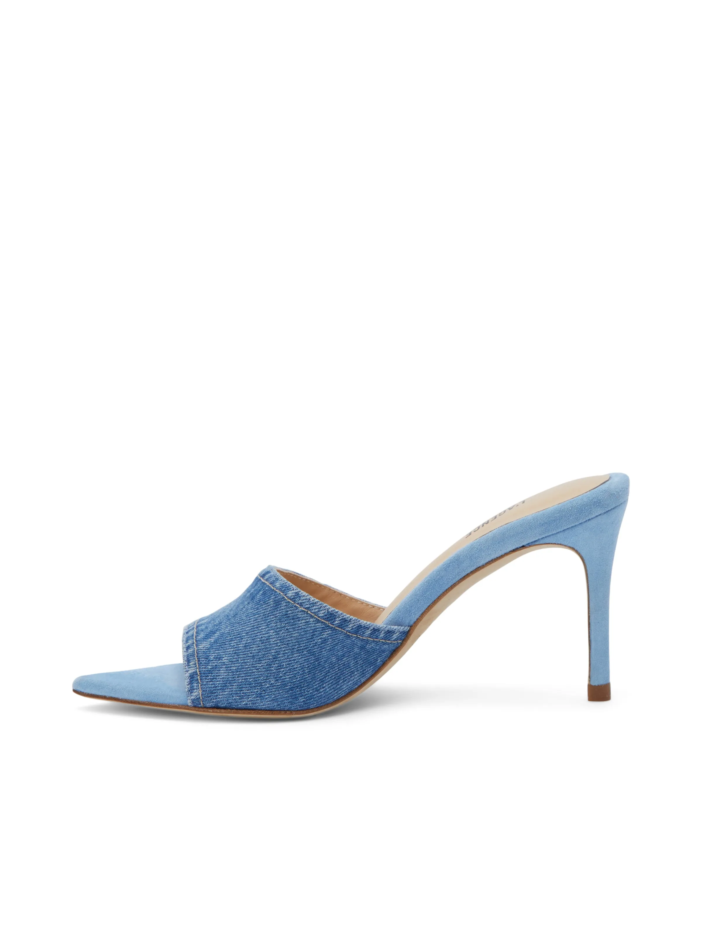 Lolita Denim Open-Toe Mule