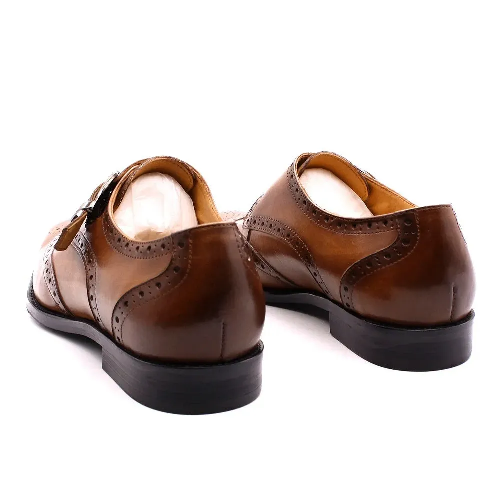 Luxury Genuine Leather Wingtip Oxfords for Men  Formal Dress Shoes