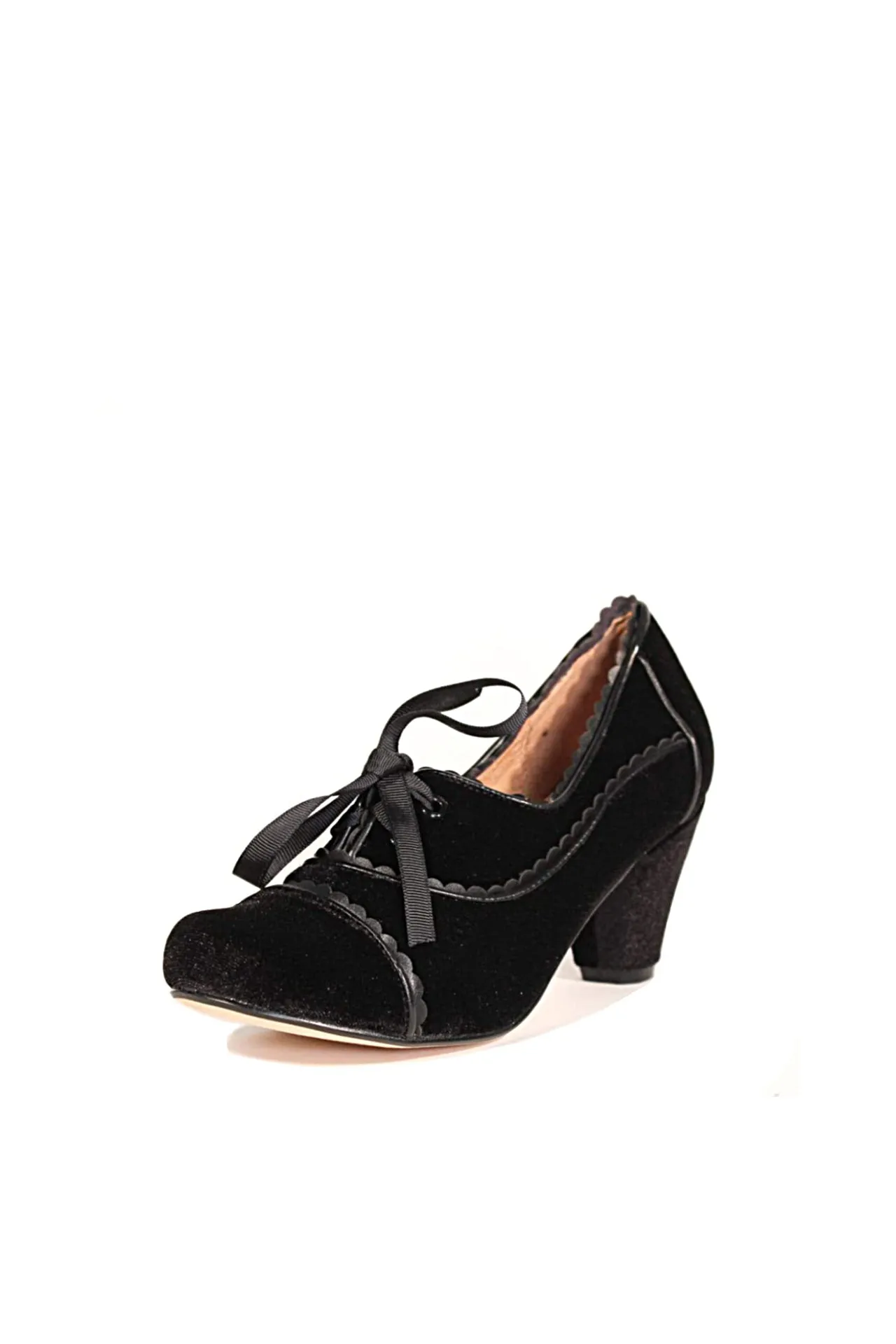 Madison Velvet Retro Heels