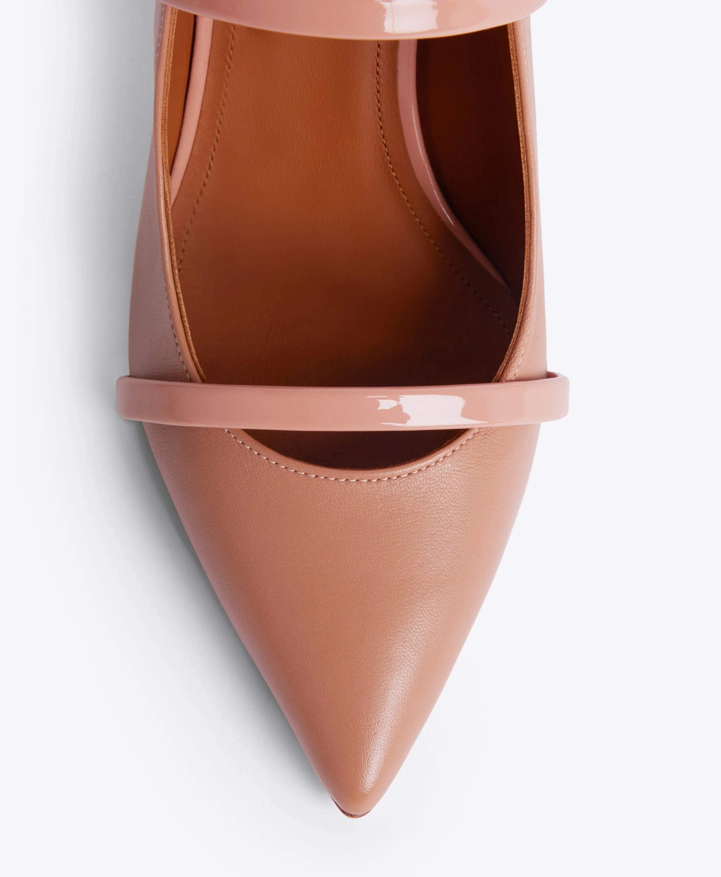 Maureen 100 Blush Leather Mules