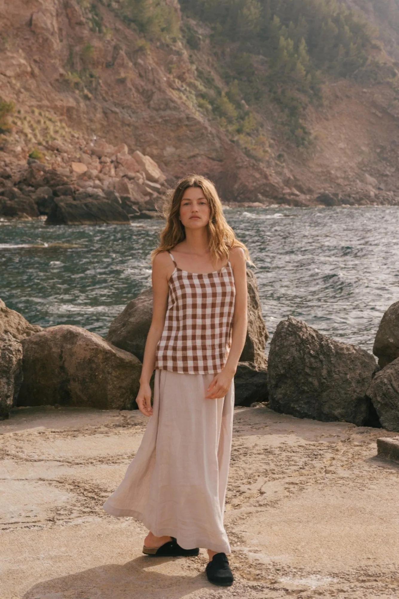 Mona Women's Linen Long Skirt | Multiple Colours