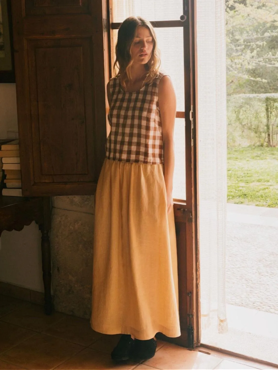 Mona Women's Linen Long Skirt | Multiple Colours