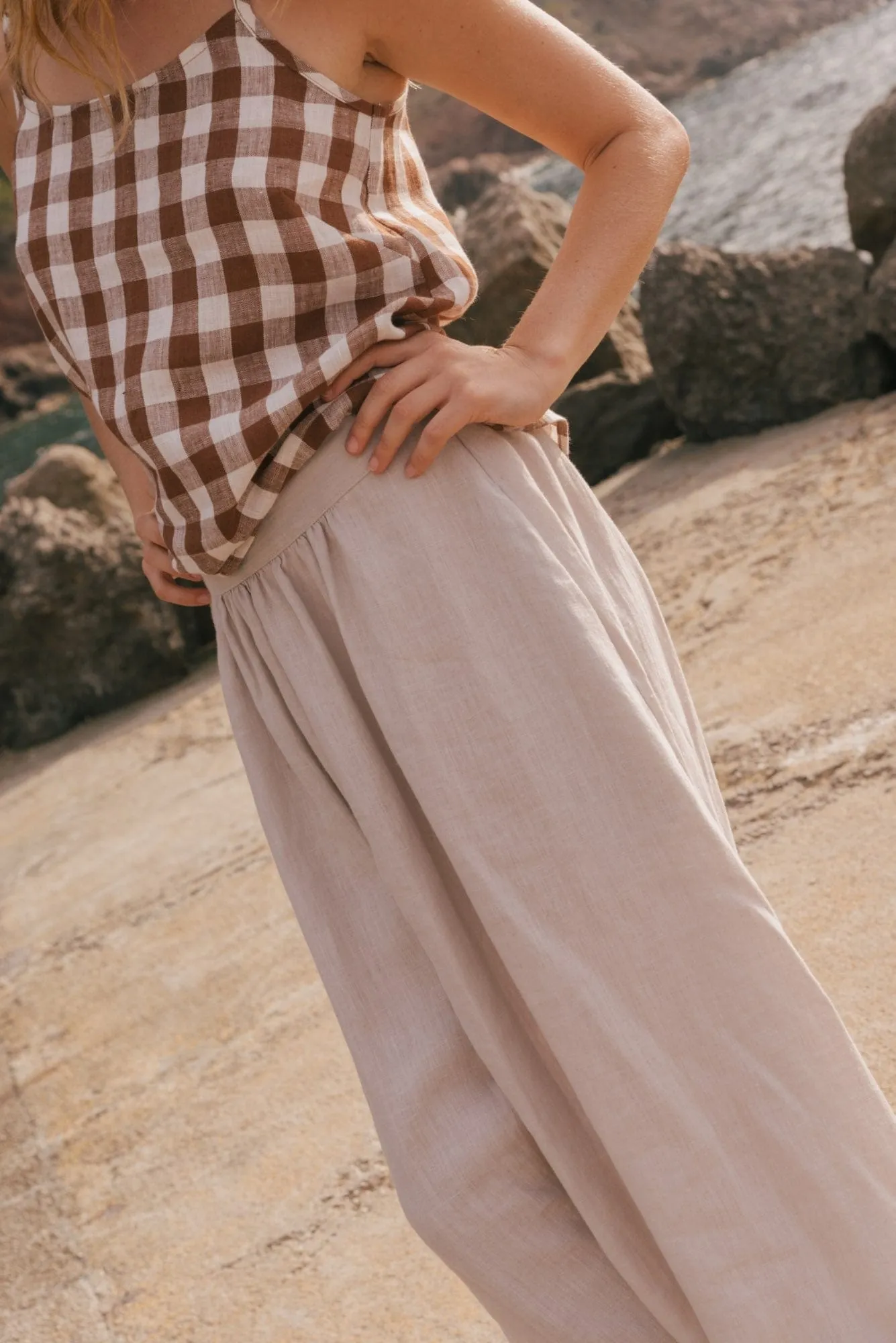 Mona Women's Linen Long Skirt | Multiple Colours