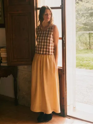 Mona Women's Linen Long Skirt | Multiple Colours