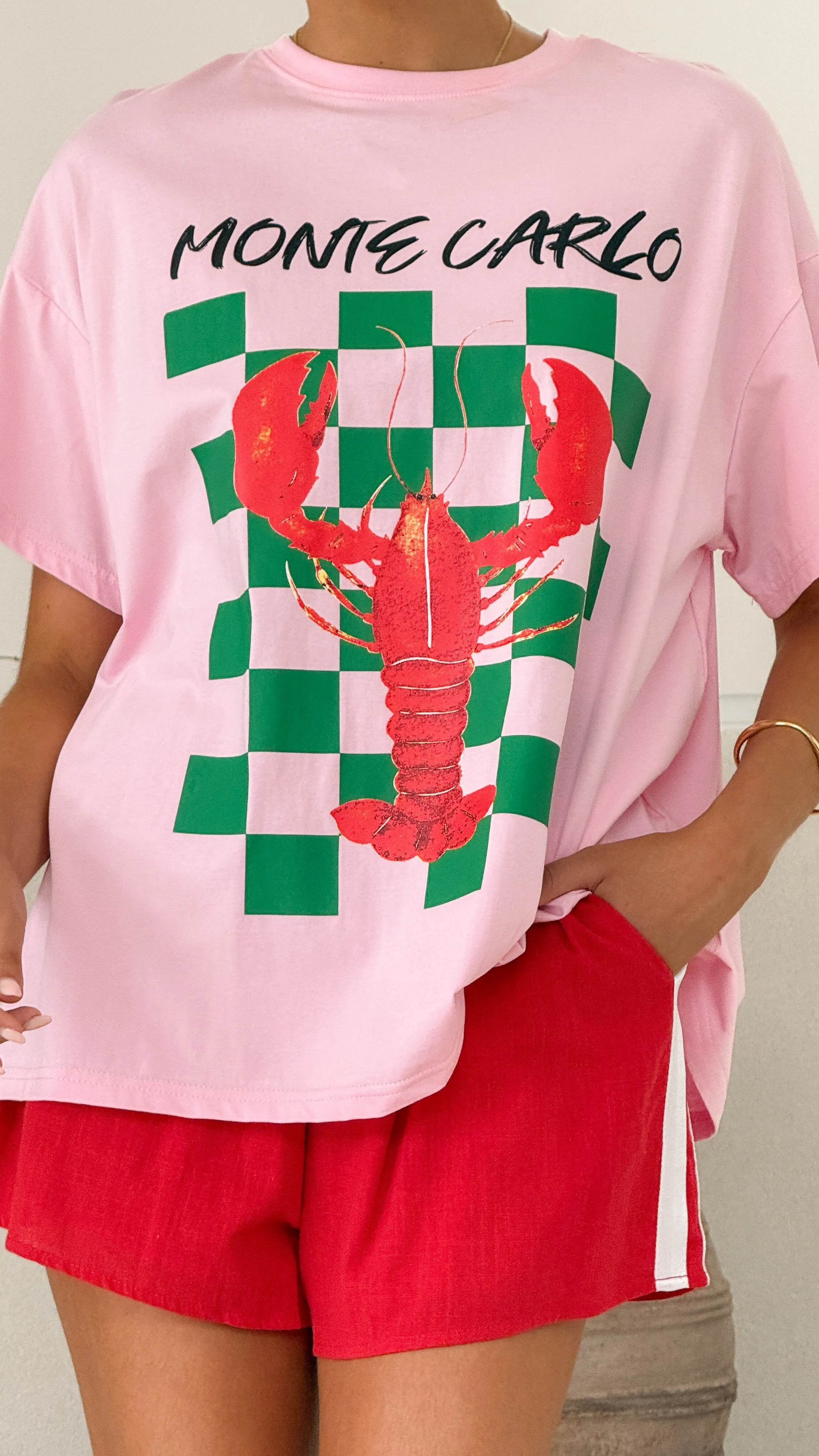 Monte Carlo Shirt and Shorts Set - Lobster