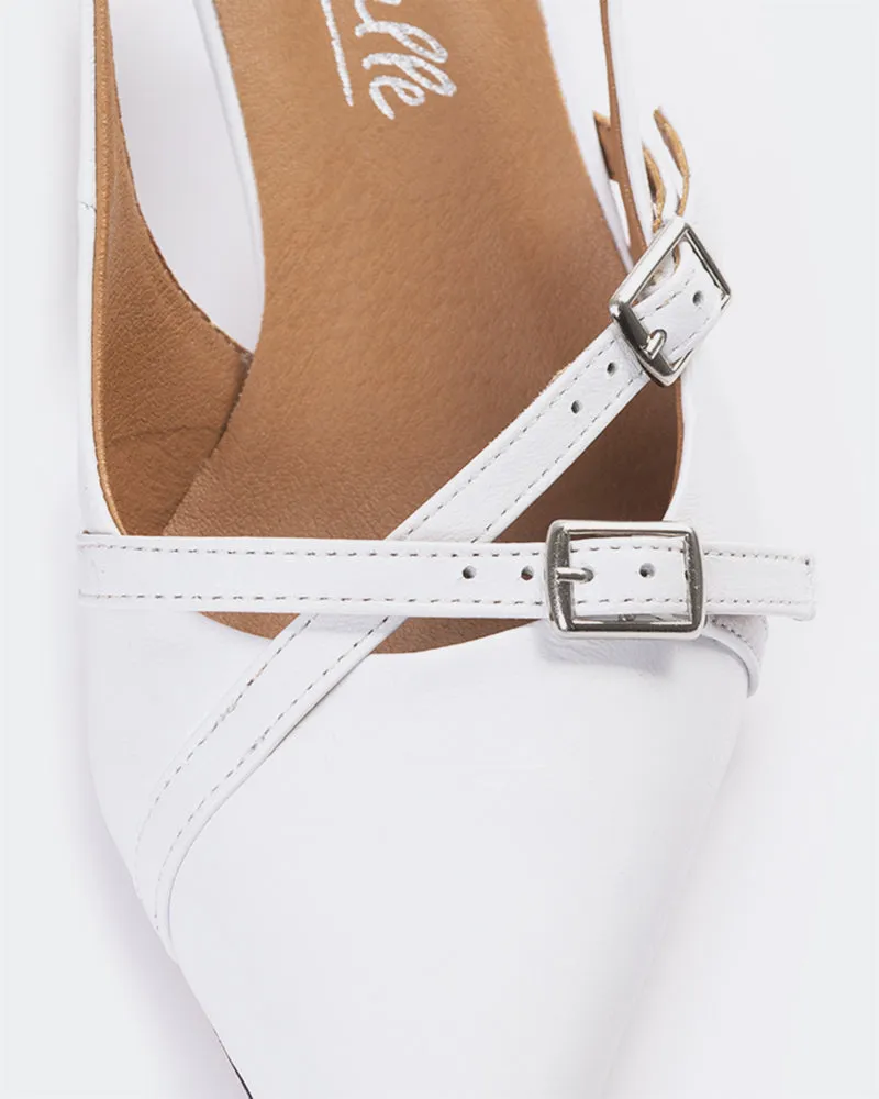 Montrose White Leather